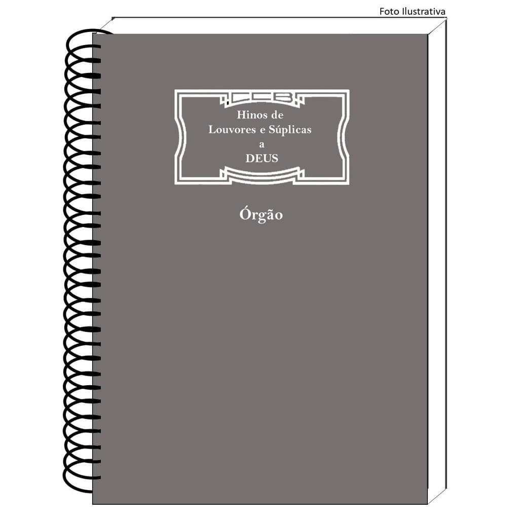 Hinário Nº5 -organista formato Grande A4 - CAPA SIMPLES FLEXIVEL