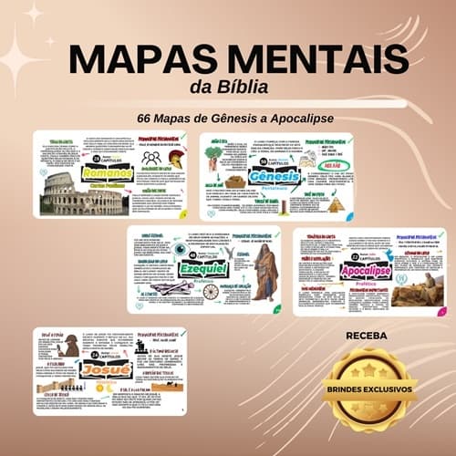 Mapas mentais da Bíblia -  A Bíblia em Mapas - Apostila ( Apostila Capa Mole).