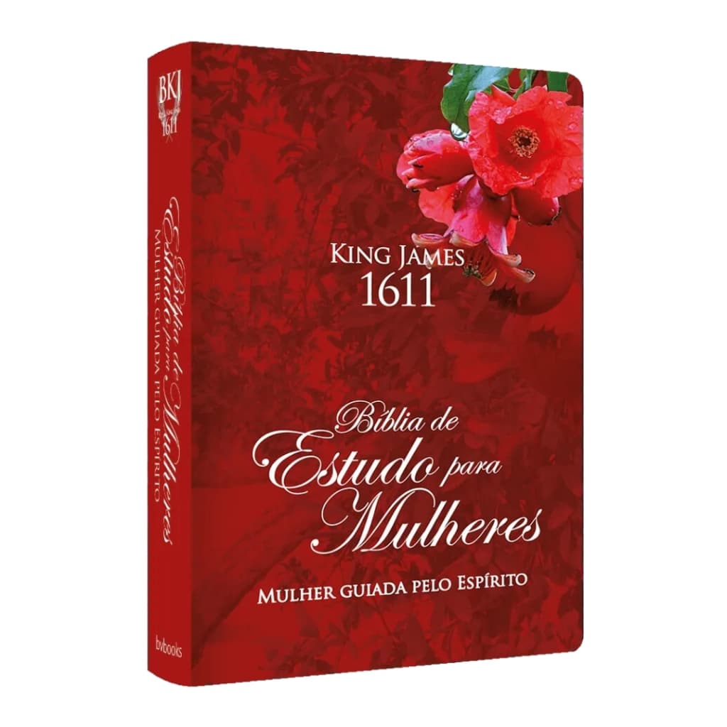 Bíblia De Estudo Para Mulheres Bkj1611 Capa Dura Romã - Bíblia Feminina Rosa