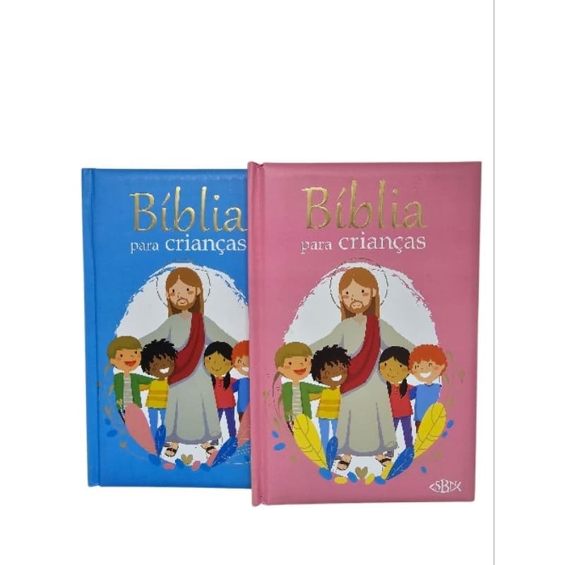 Kit  2 Bíblias Livros Infantil Histórias Bíbliacas  Ele e Ela BÍBLIA PARA CRIANÇA