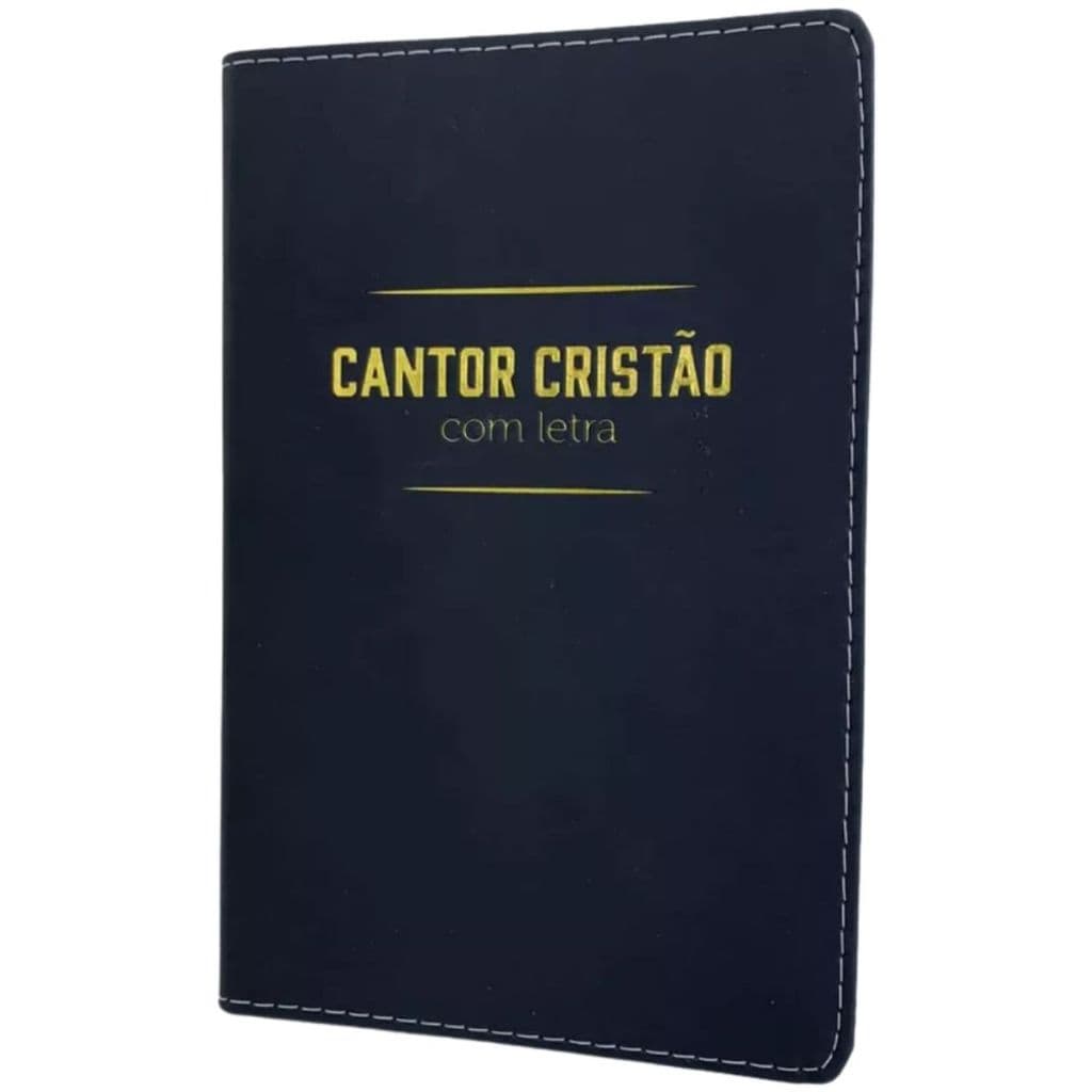 Hinário Cantor Cristão Letra Grande 14x21 Capa Luxo Preta