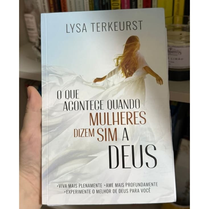 Livro para devocional, mulher, mulheres, Deus, Jesus, Lysa Terkeurst, bazar, brechó, desapego, gospel, evangelica