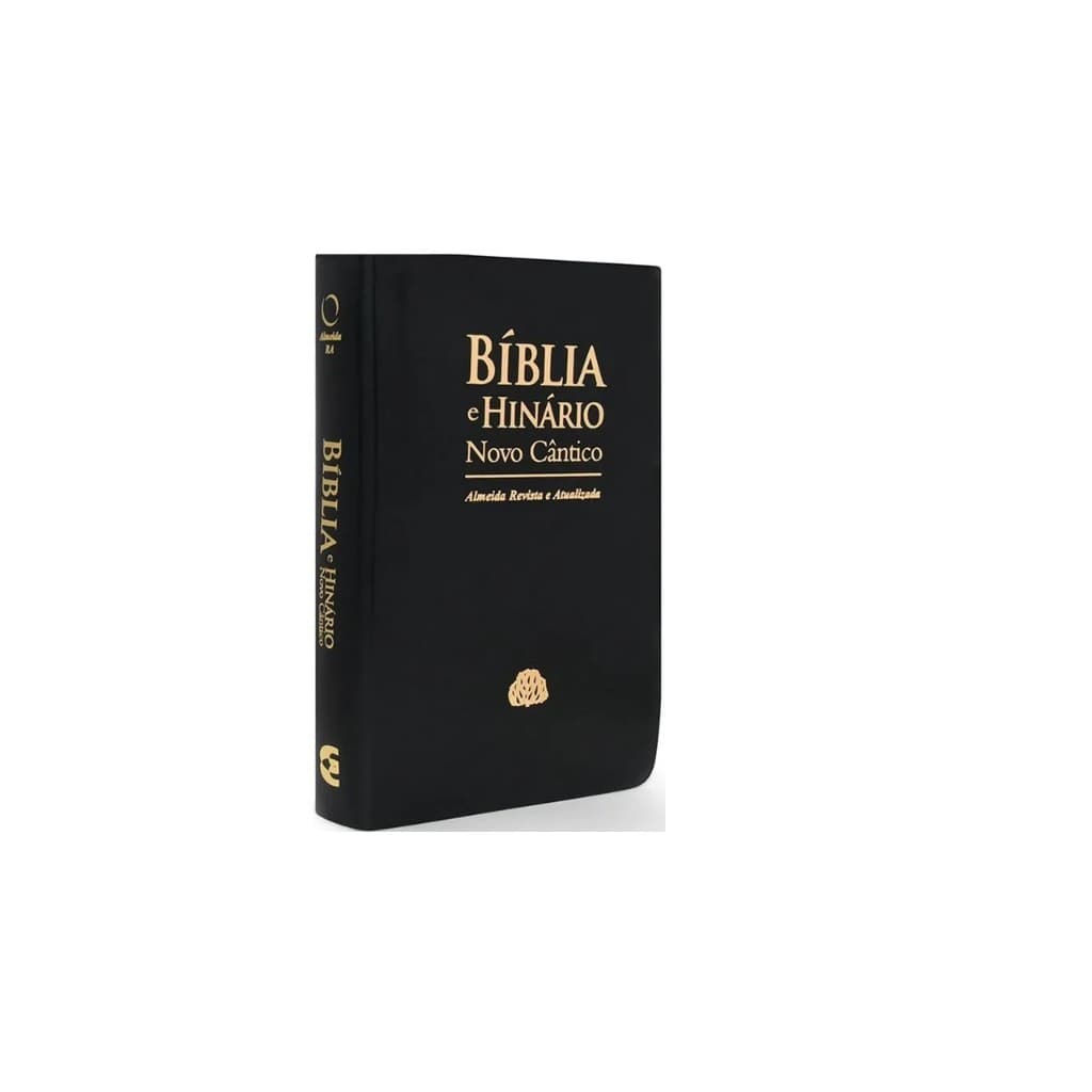 Bíblia E Hinário Novo Cântico Ra Letra Gigante - Capa Macia Preta - Igreja Presbiteriana
