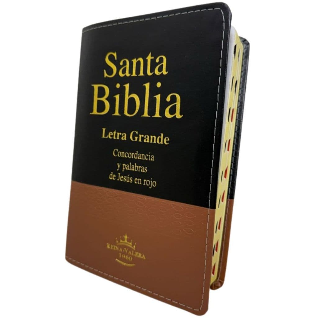 Biblia Em Espanhol Santa Biblia Capa Luxo Letra Grande Reina Valera Tradicional 1960 Rvt Preta/Mr