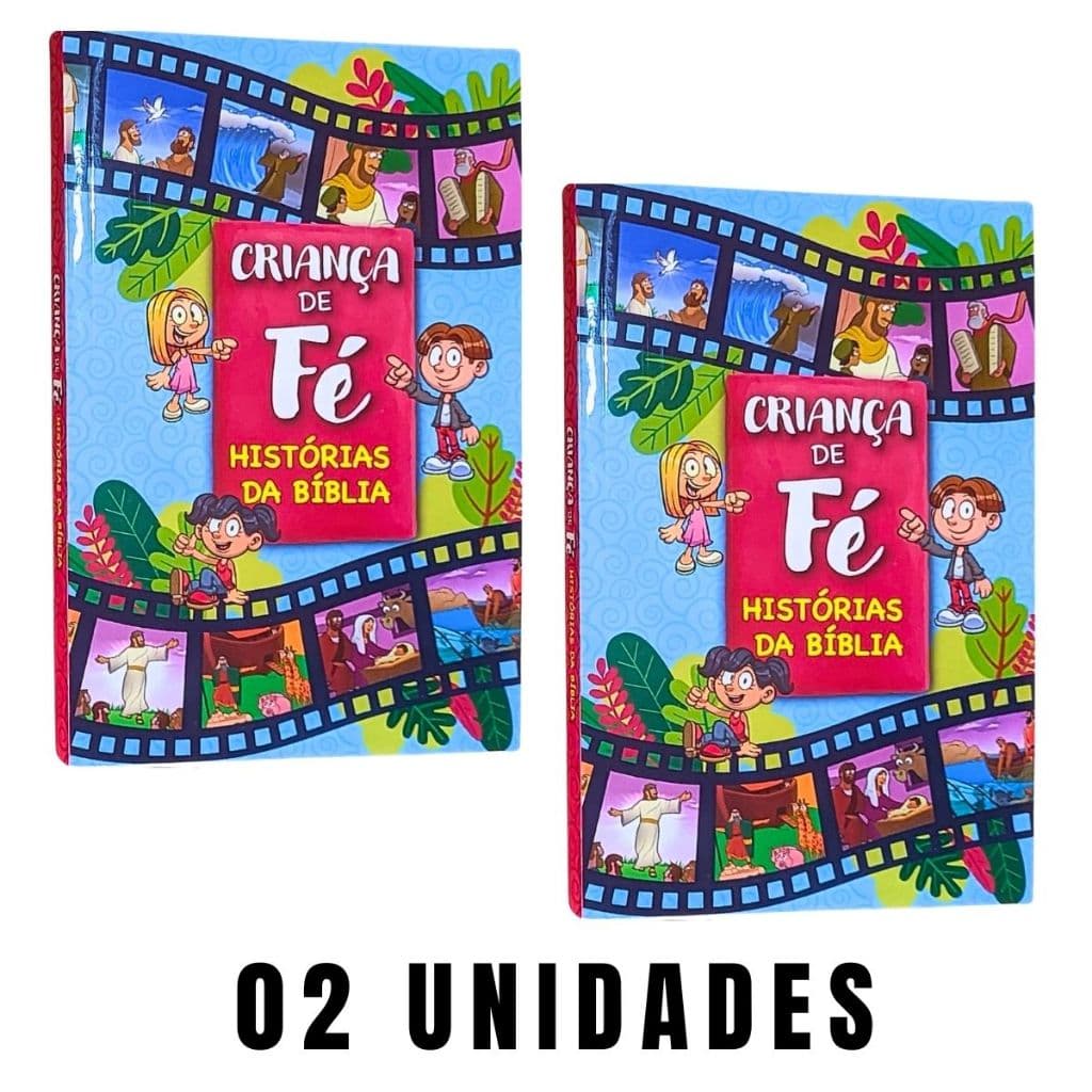 Kit com 02 Bíblias Ilustradas Infantis | Histórias da Bíblia: Criança de Fé