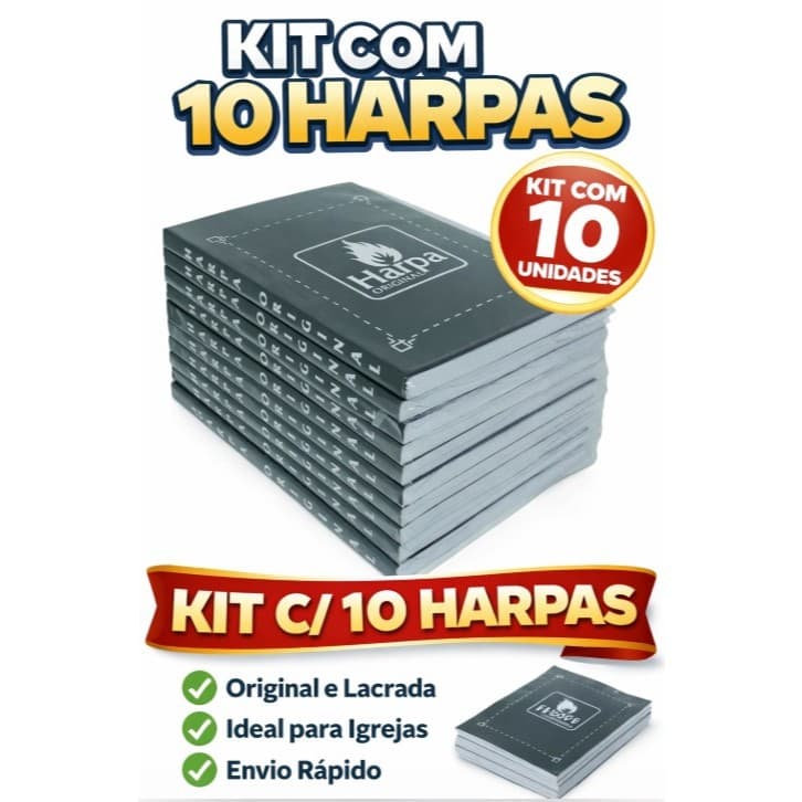 KIT COM 10 HARPAS – HARPA ORIGINAL (CORINHOS)