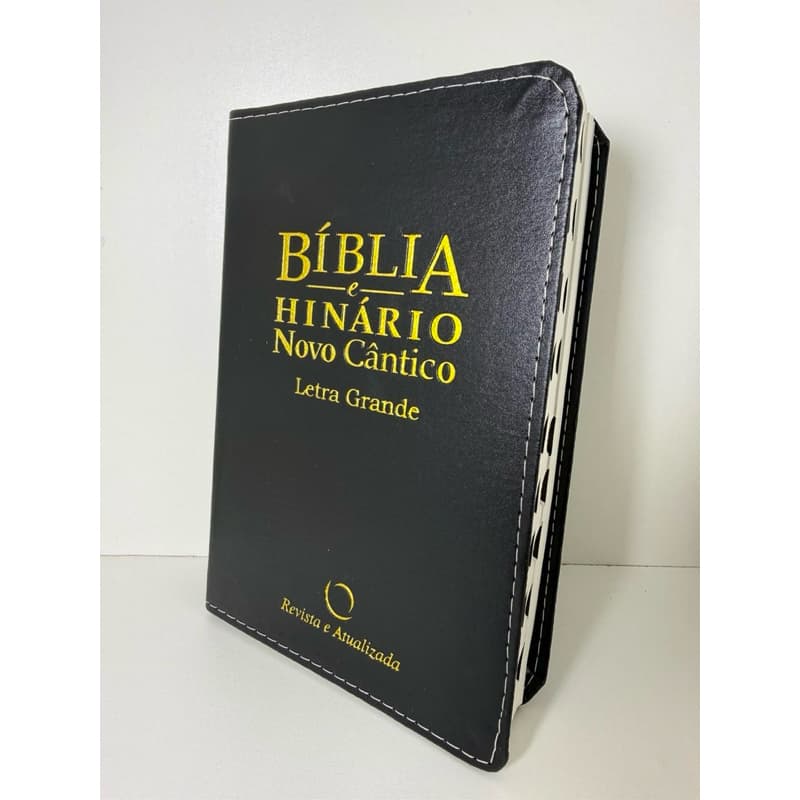 Bíblia Sagrada Com Hinário Novo Cântico Letra Grande Preta - Almeida Revista e Atualizada