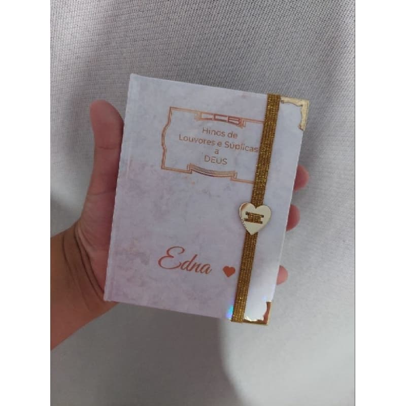 Hinário CCB Personalizado com Nome | Capa Dura | Presente Evangélico Feminino