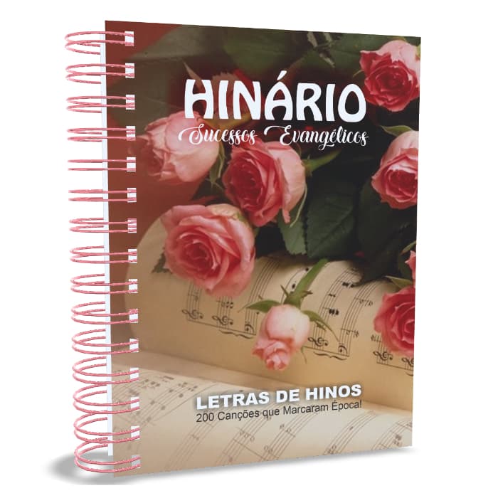 Hinário - Sucessos Evangélicos (200 letras de canções | Capa dura) Versão Luxo Floral