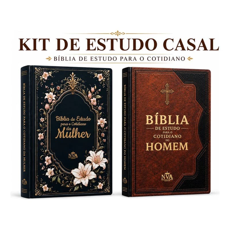 Kit Bíblia de Estudo Para o Cotidiano da Mulher + Bíblia de Estudo Para o Cotidiano do Homem