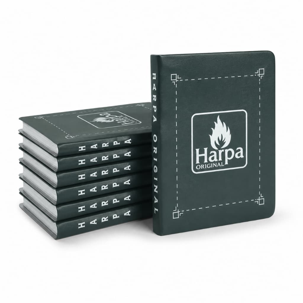 Kit 5 Harpa Cristã Letra Grande Capa Preta letra grande louvor hinário evangélico 680 hinos