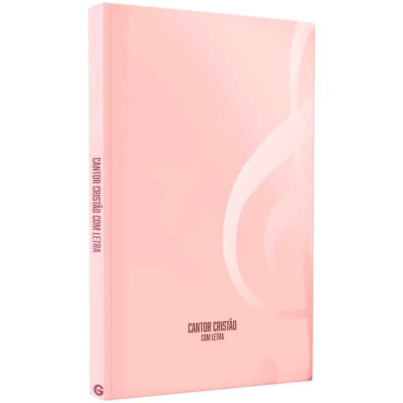 Hinário Cantor Cristão Com Letra | Grande | Capa Brochura Candy Rosa