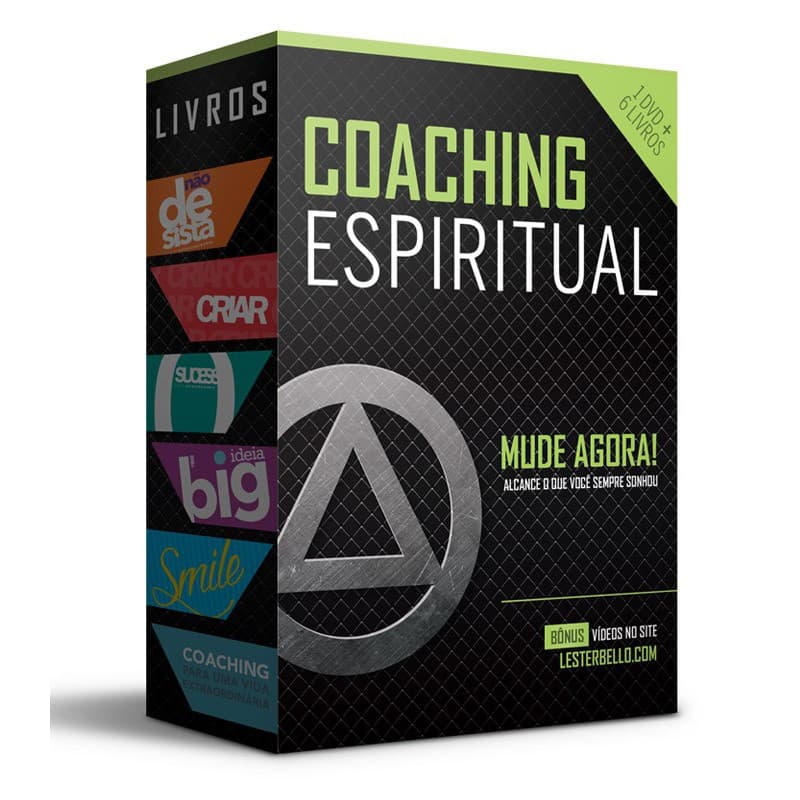 kit 6 Livro Coach Coaching Espiritual Gospel Evangelico - Box 6 Livros Capa Dura + 1 Dvd
