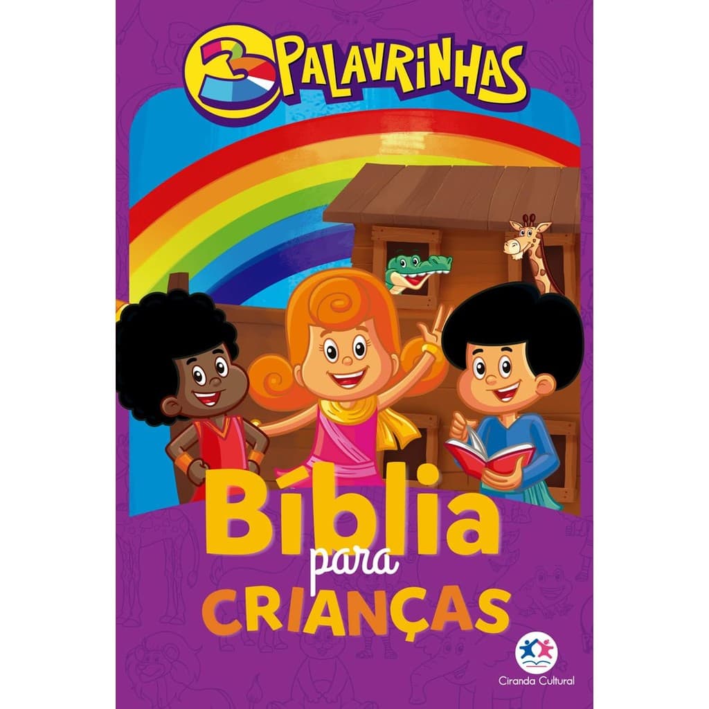 Kit com 2 Bíblias das 3 Palavrinhas Bíblia Sagrada Completa NTLH e a Bíblia ilustrada para Crianças