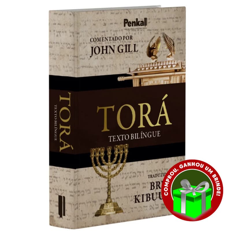 Livro Torá | Texto Bilíngue | John Gill Penkal Cristão Evangélico Gospel Igreja Família Homem
