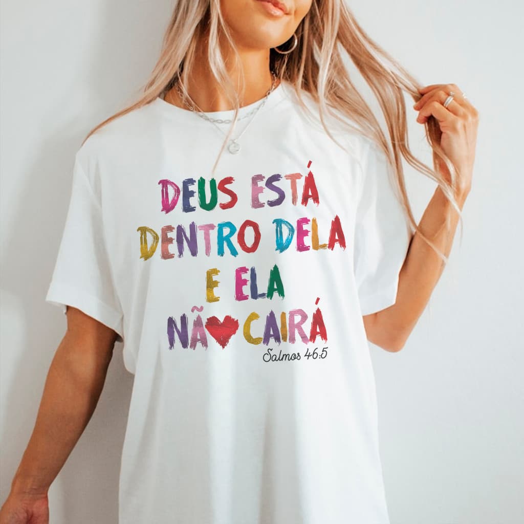 Camiseta Estampada Gospel Moda Gospel Cristã Unissex 100% Algodão Premium