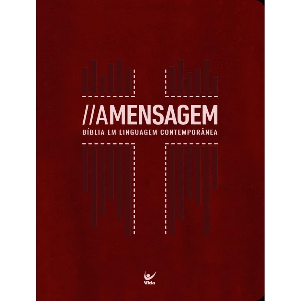 Livro - Biblia - A Mensagem Letra Gigante Vermelha - Biblia Em Lin