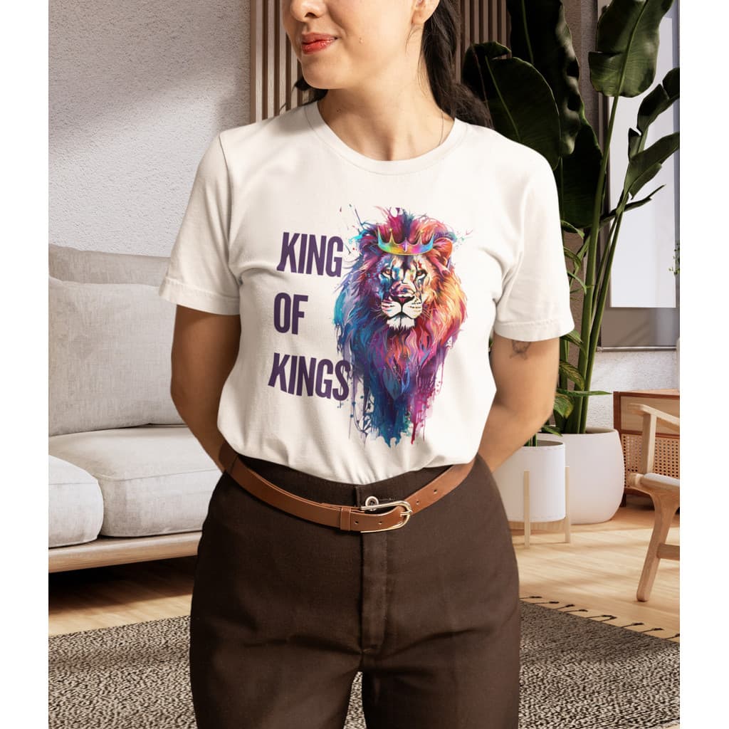 Camiseta Gospel Moda Evangélica - 100% Algodão Estampada Blusa Feminina Cristã Gospel Jesus