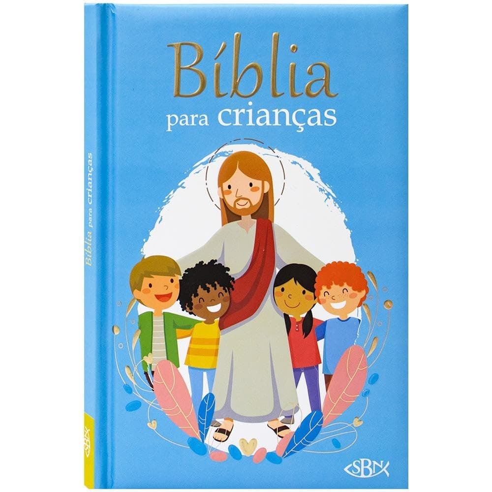 Bíblia para Crianças | Capa Almofadado | Azul