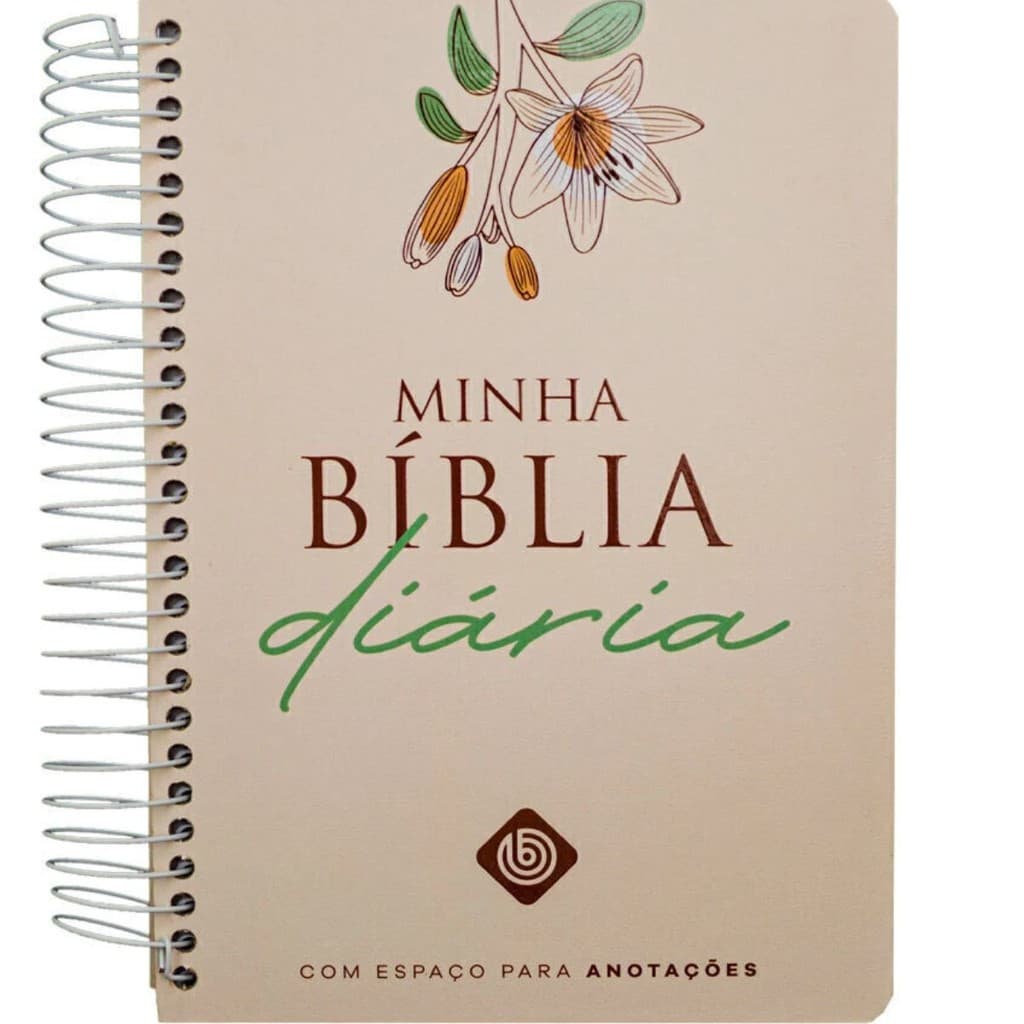 Bíblia Sagrada Anote | Minha Bíblia Diária | Espaço para Anotações | Espiral Capa Dura Tulipa