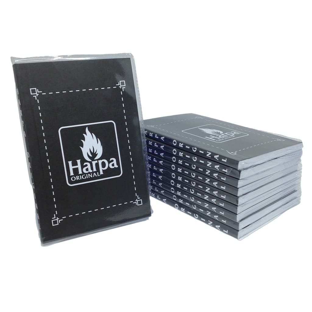 Kit C/ 10 Harpas - Cristã - Original - Com - Corinhos - Preta - harpas e corinhos