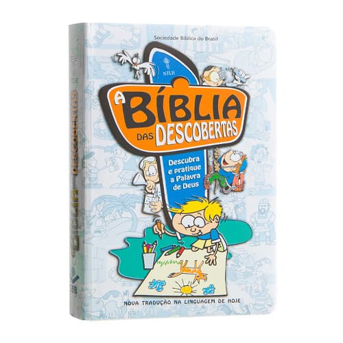 BÍBLIA DAS DESCOBERTAS AZUL CAPA DURA PLASTICO - NTLH - FACIL ENTENDIMENTO DA BIBLIA