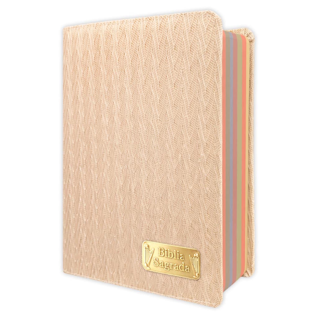 Bíblia Sagrada - Hipergigante Gold Glitter Dourada | ARC - João Ferreira de Almeida - Harpa e Índice por Cores